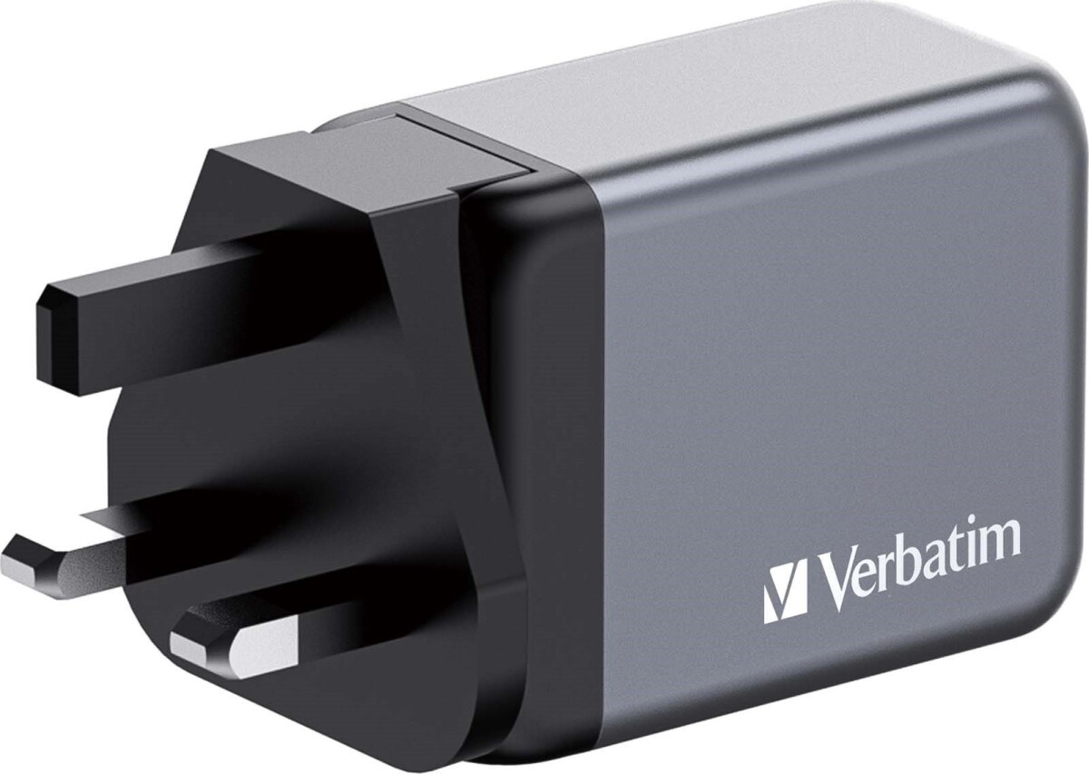 Verbatim - Gnc-65 Gan Oplader 3 Port 65W Usb-Ausb-C