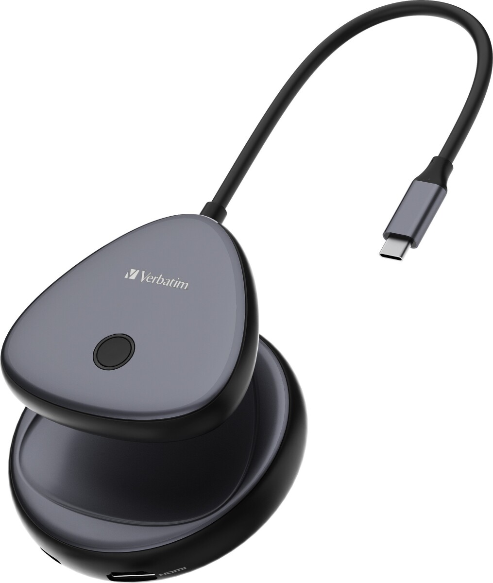 Verbatim - Share My Screen Usb-C Wireless Display Adapter 4K Whub