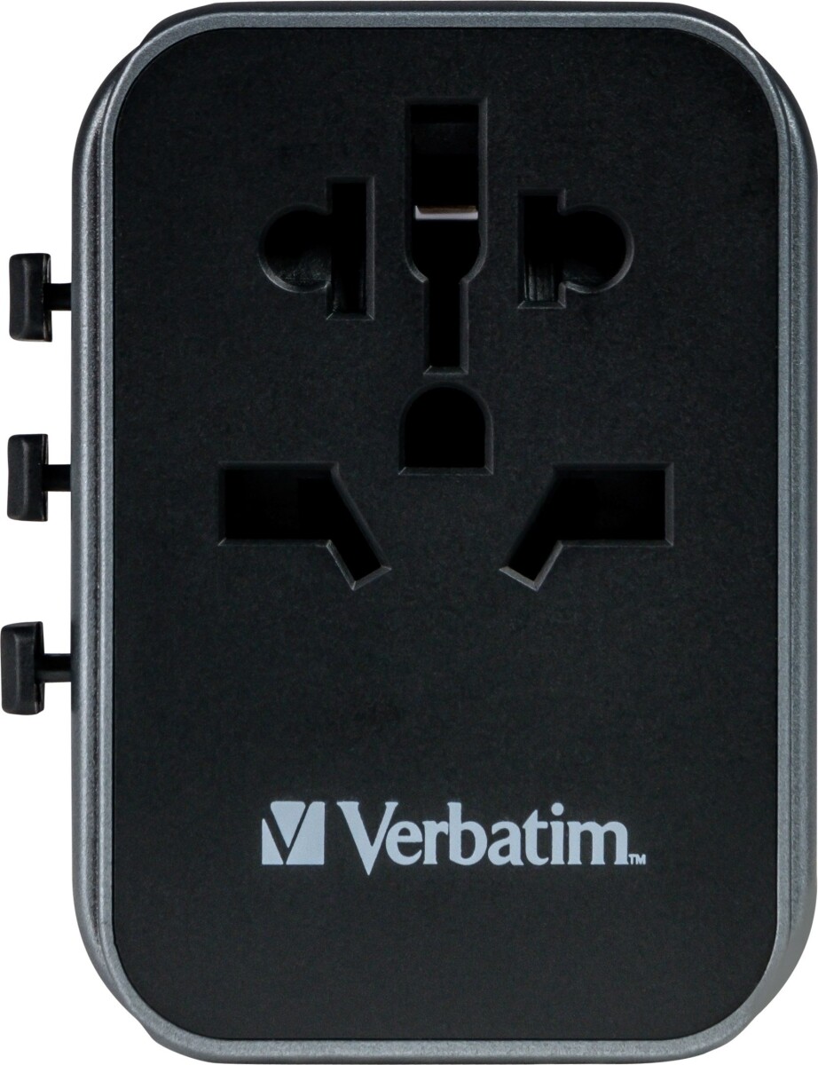 Verbatim - Universal Travel Adapter Uta-03 Pd30Wqc 2Xusb 2Xtype-C