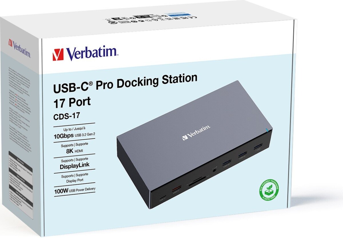 Verbatim - Usb-C Pro Docking Station 17 Port Cds-17