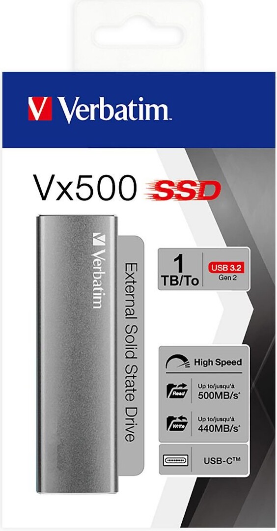 Verbatim - Vx500 External Ssd 1 Tb Usb 32 Gen 2
