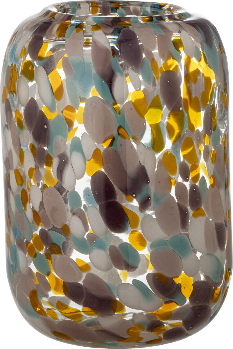 Bloomingville - Vidia Vase - Orange - Glas - H 18 Cm