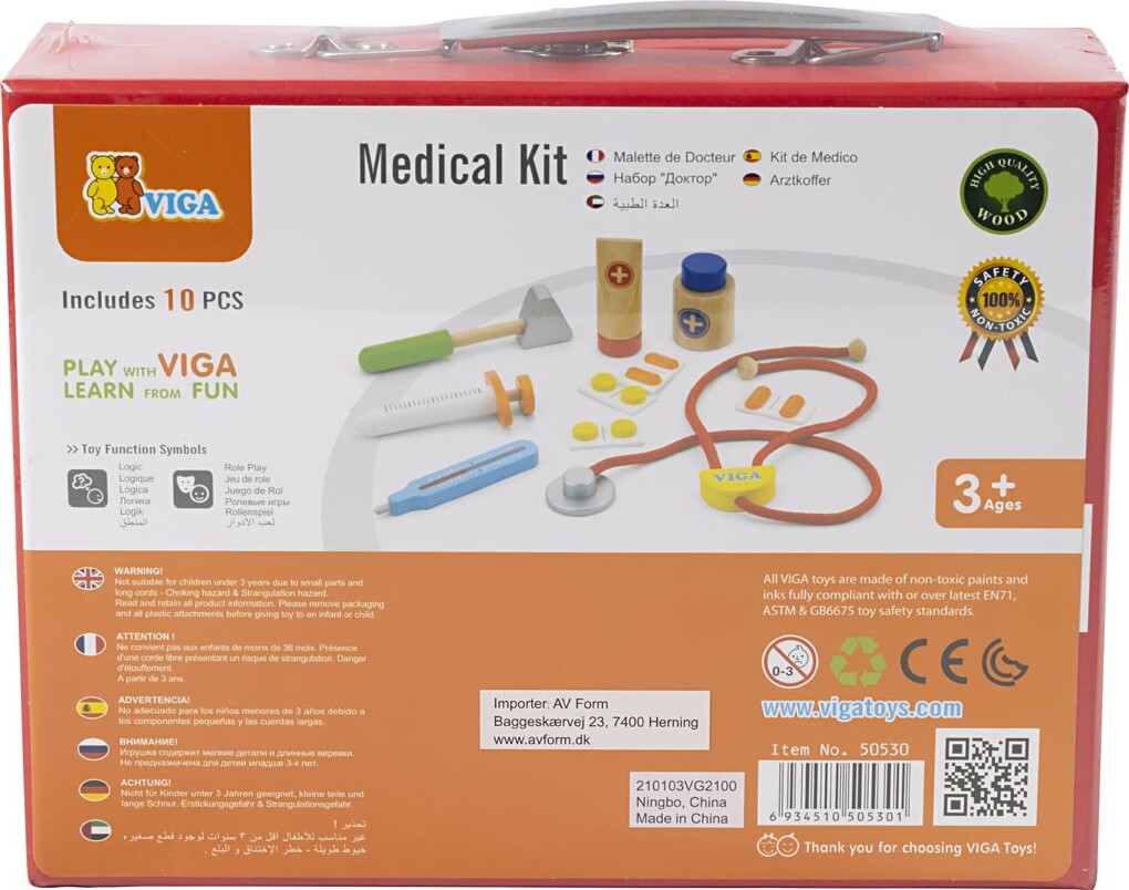 Doktorsæt I Træ - 11 Dele - Viga