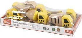 Legetøjs Maskiner I Træ - 6 Stk - Viga