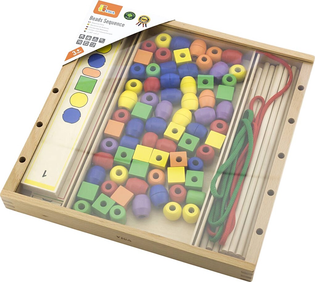 Perlespil Til Børn - Sekvenser Med Perler - 94 Dele - Viga