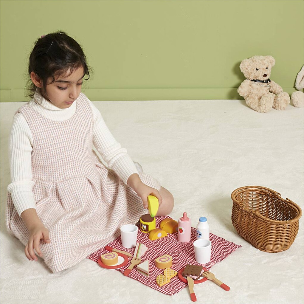 Picnic Sæt Med Legemad Til Børn - 30 Dele - Viga