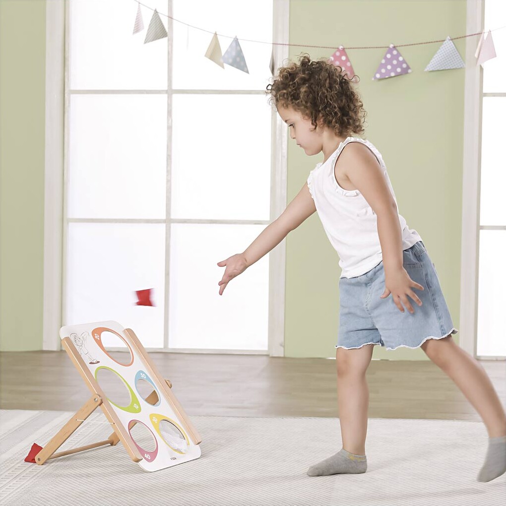 Ærtepose Spil I Træ Inkl 3 Ærteposer - Viga