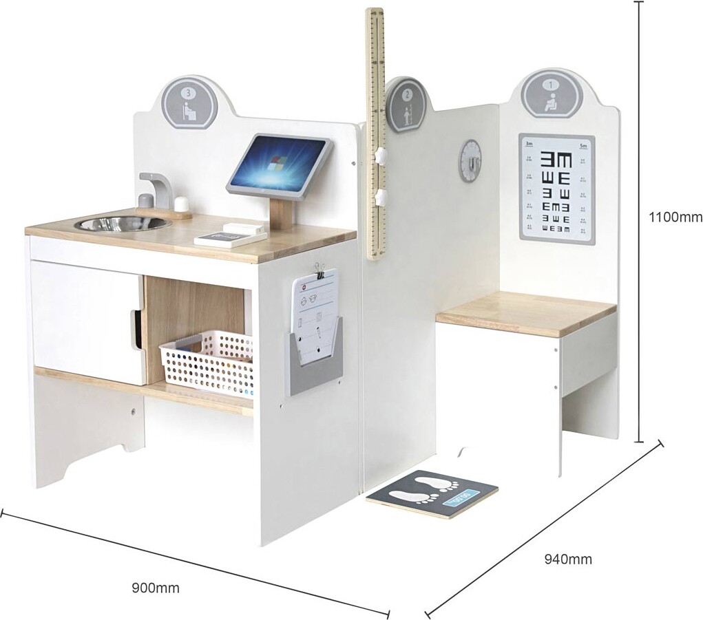 Læge Legetøj - Sundhedscenter Med Lægesæt - Viga