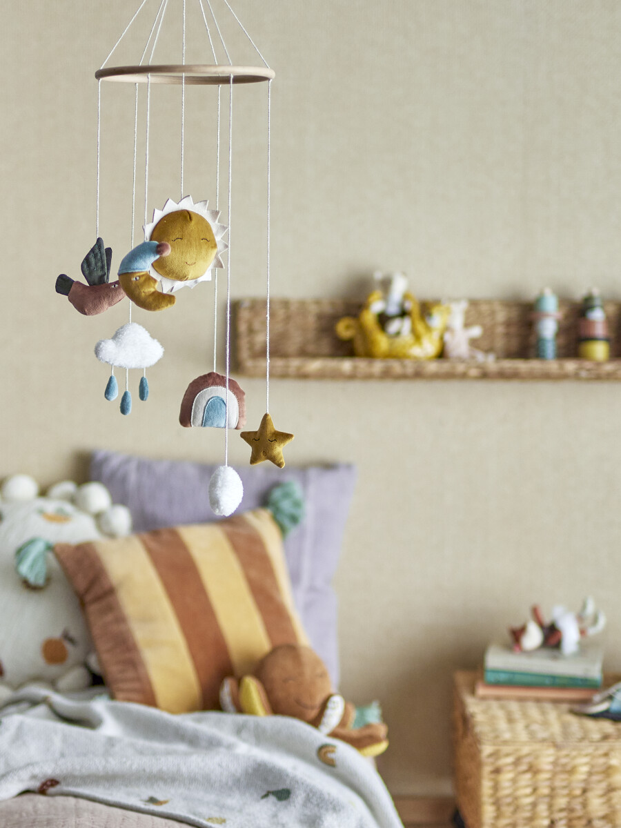 Bloomingville Mini - Vigge Uro - Sol Og Måne - Brun - Polyester