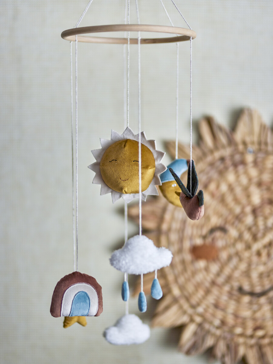 Bloomingville Mini - Vigge Uro - Sol Og Måne - Brun - Polyester