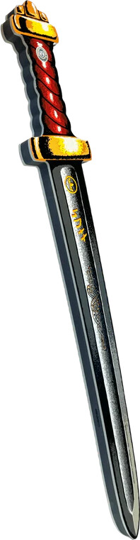 Liontouch - Vikingesværd Legetøj I Skum Til Børn - Rød - Sven