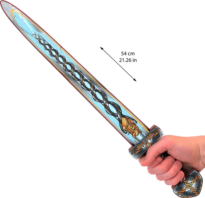 Liontouch - Vikingesværd Legetøj I Skum Til Børn - Rød - Harald