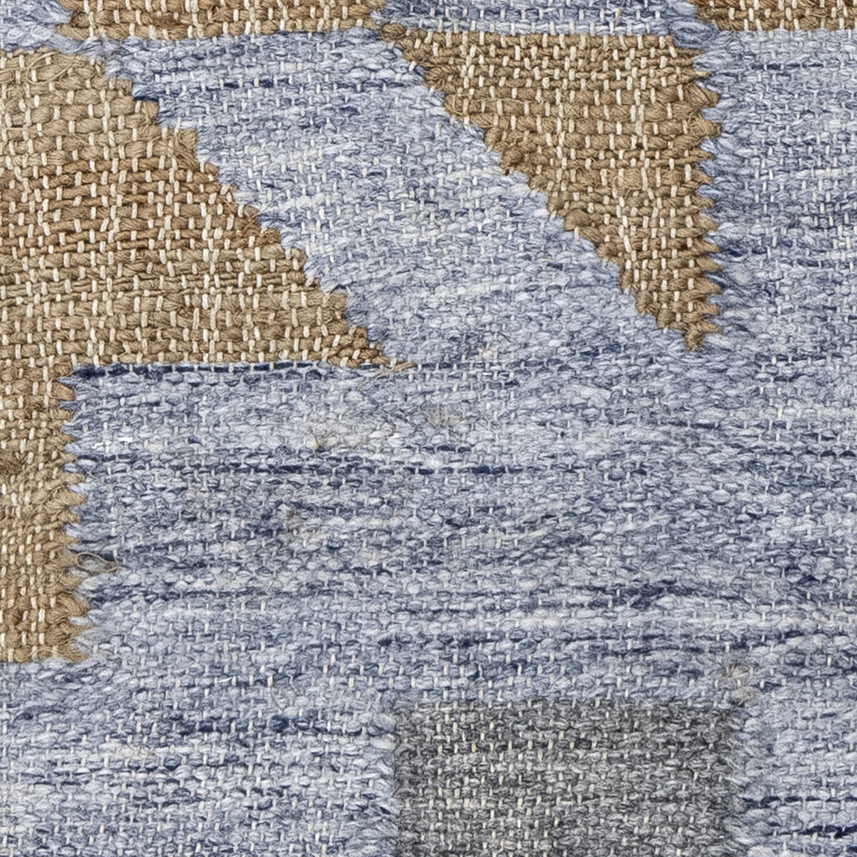 Bloomingville - Vikka Tæppe - Blå - Jute - 75X245 Cm