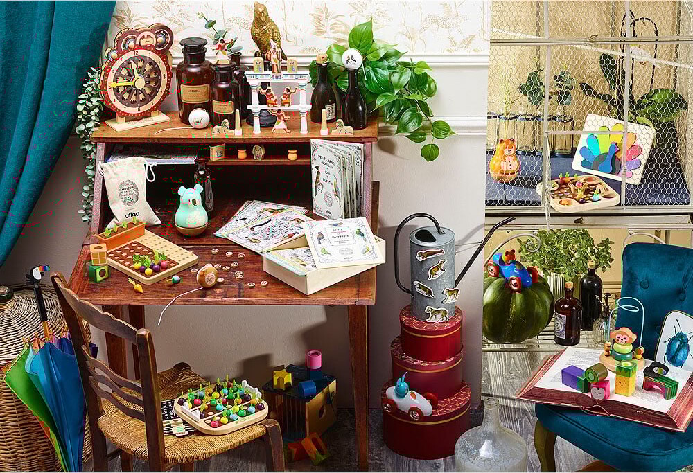 Vilac - Kuglelabyrint I Træ - Abe - Michelle Carlslund