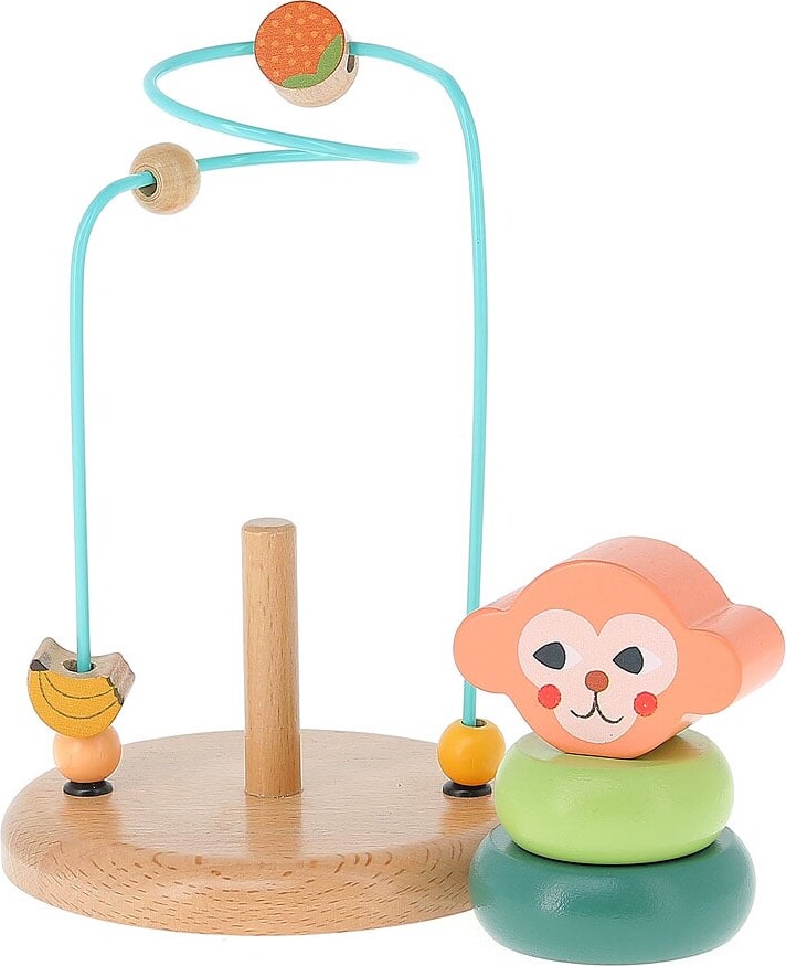 Vilac - Kuglelabyrint I Træ - Abe - Michelle Carlslund