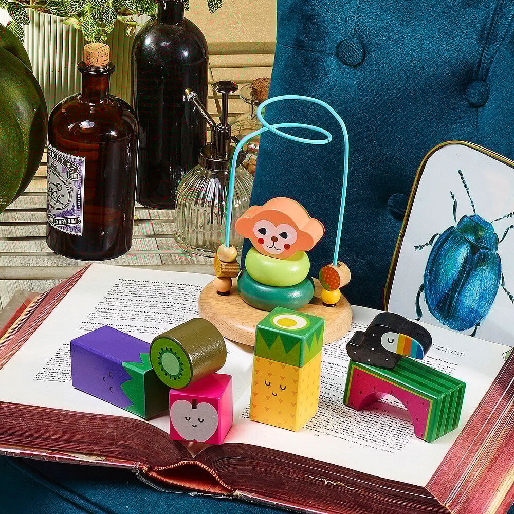 Vilac - Kuglelabyrint I Træ - Abe - Michelle Carlslund