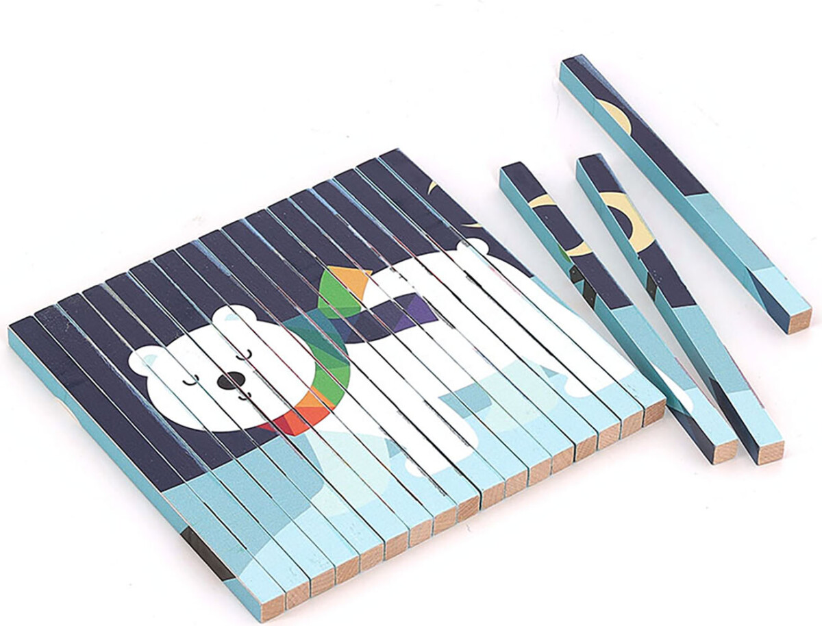 Vilac - Puslespil I Træ - 20 Brikker - Dyr