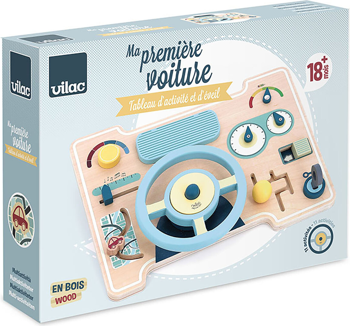 Vilac - Aktivitetsrat I Træ - Instrumentbræt