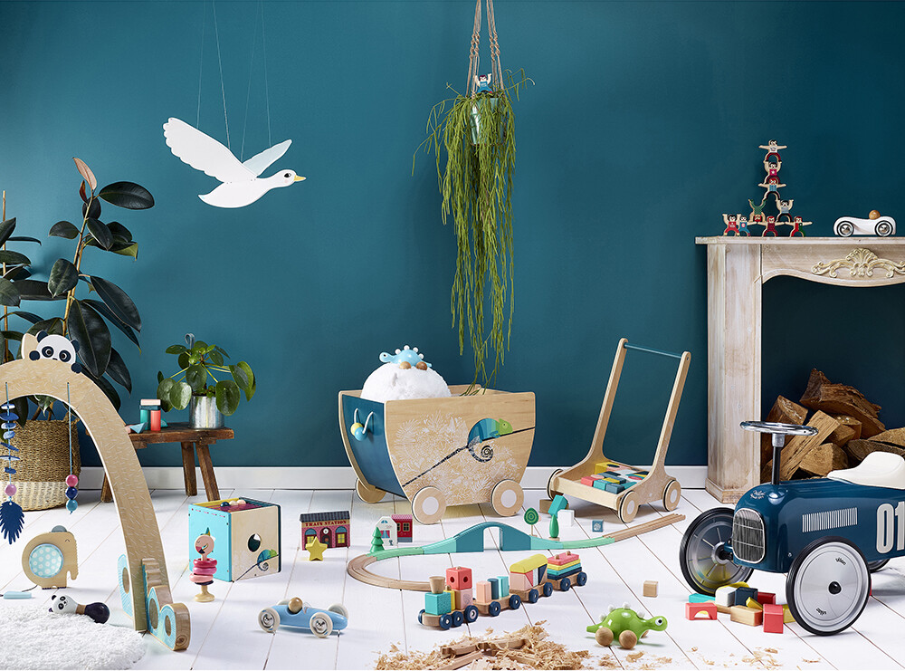 Vilac - Aktivitetsstativ Med Legetøj - Træ