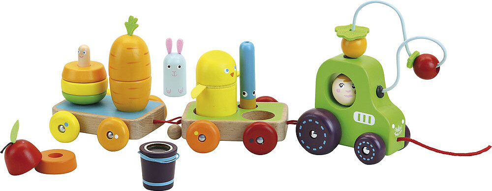 Vilac - Traktor - Aktivitetslegetøj - Træ