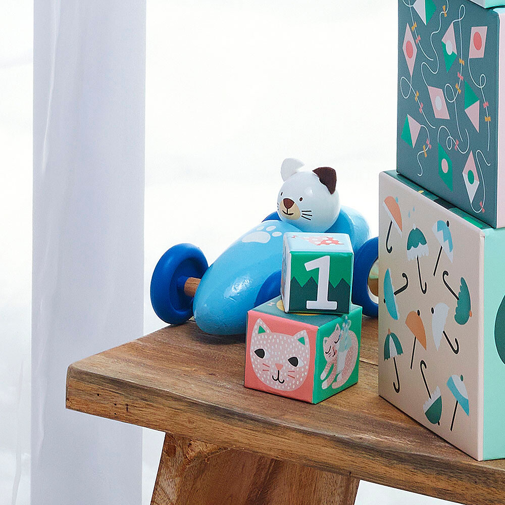 Vilac - Legetøjsbil I Træ - Mariette Kat