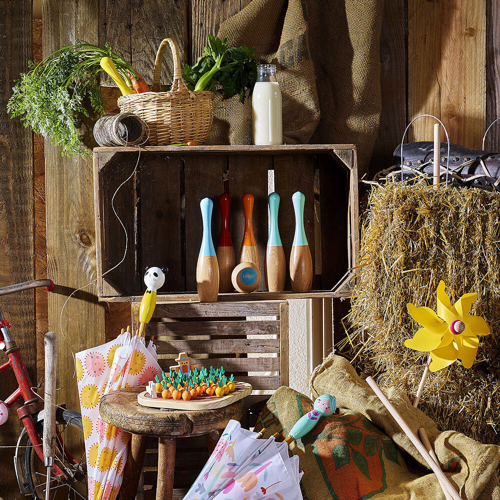 Bowling Sæt - Med 6 Kegler Og 2 Kugler - Vilac