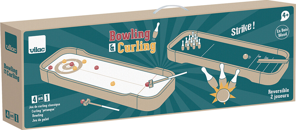 Vilac - Bowling- Og Curlingspil Sæt