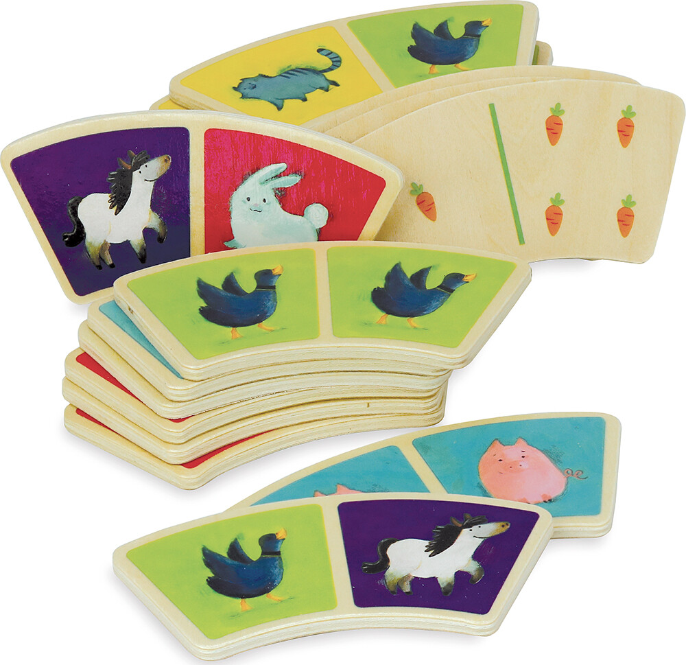 Vilac - Domino Spil - Bondegård - Træ - 28 Brikker