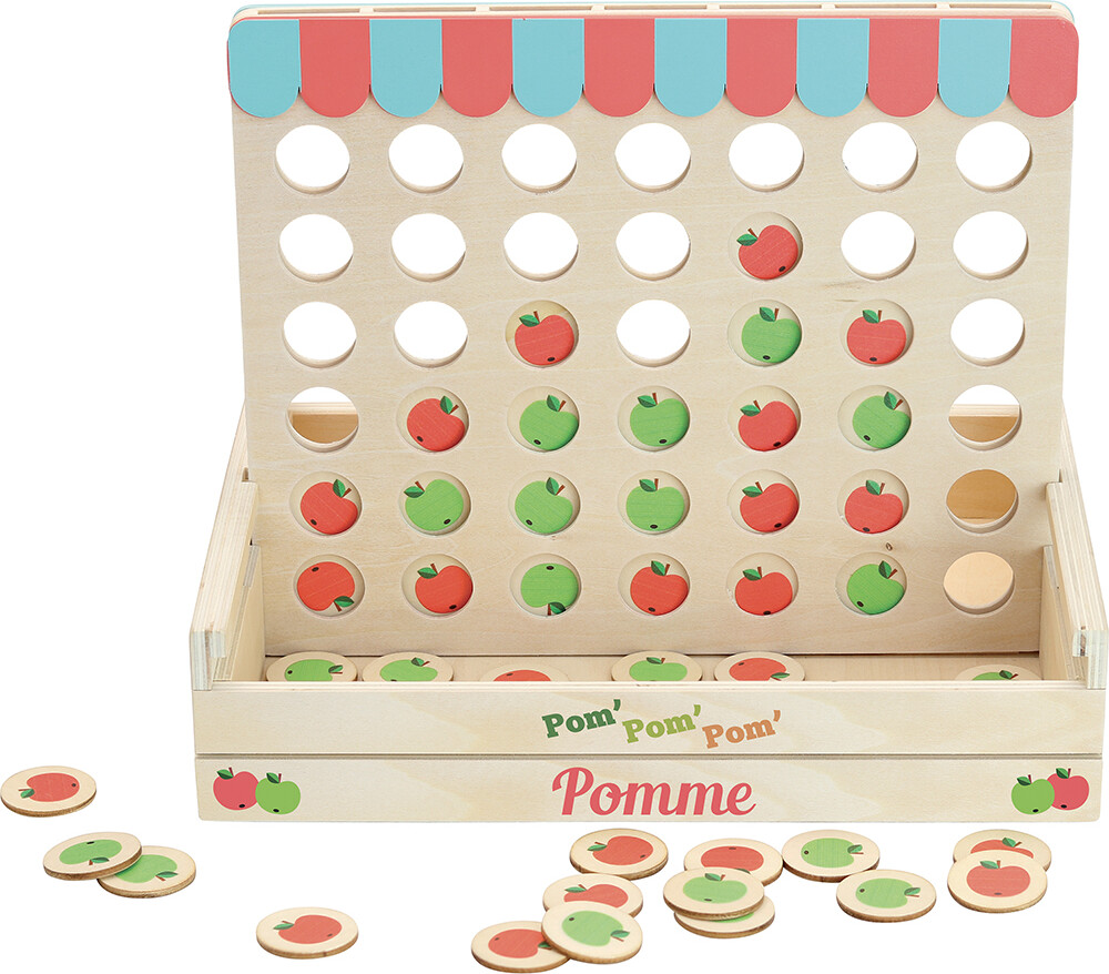 Vilac - Fire På Stribe Spil - Træ - Æbler