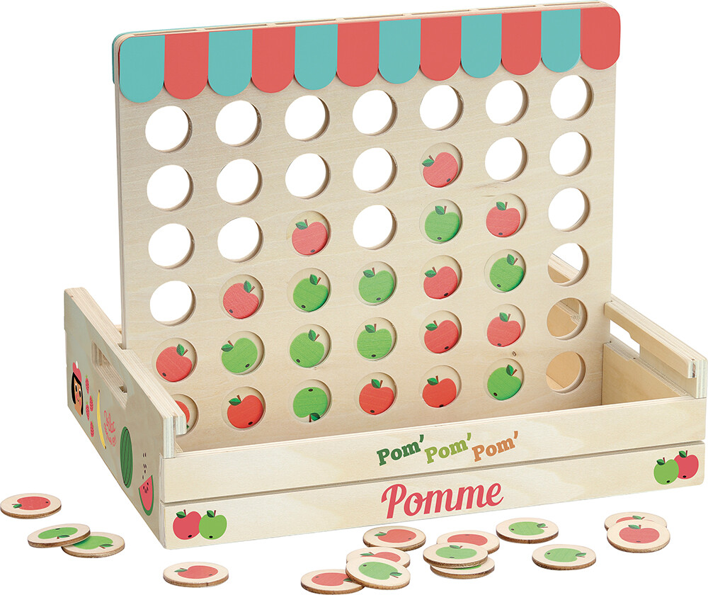 Vilac - Fire På Stribe Spil - Træ - Æbler