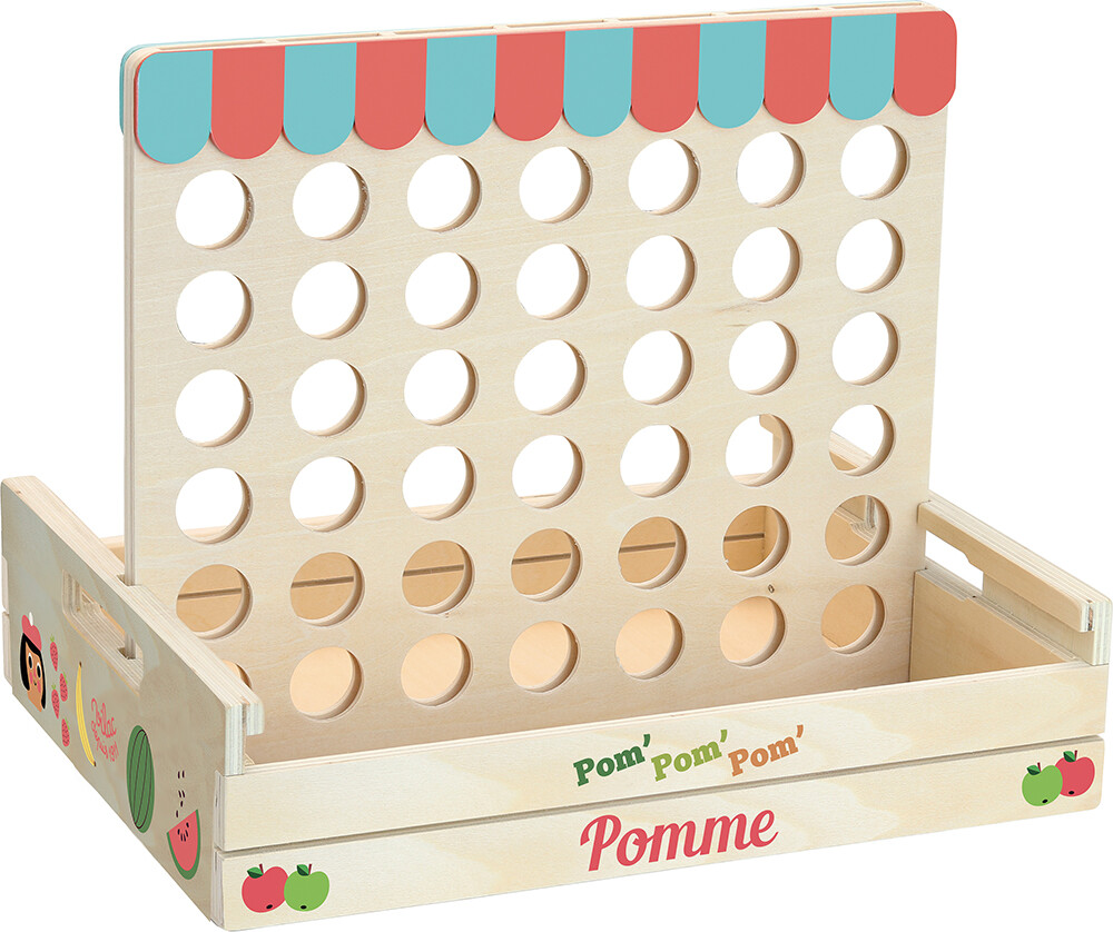 Vilac - Fire På Stribe Spil - Træ - Æbler