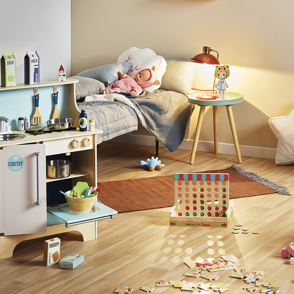 Vilac - Fire På Stribe Spil - Træ - Æbler