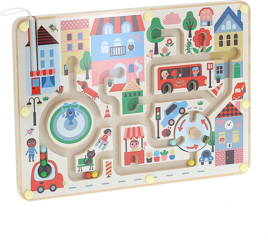 Vilac - Labyrint Til Børn - Lille By Af Ingela P Arrhenius