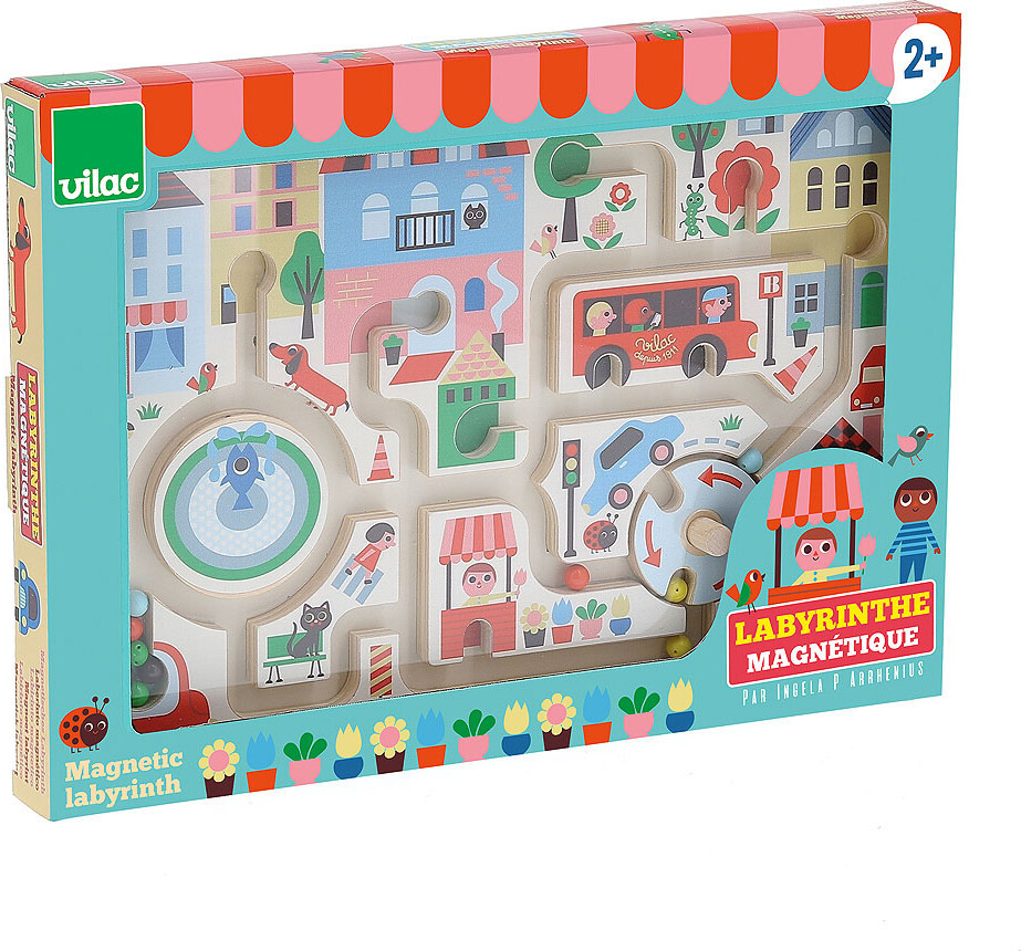 Vilac - Labyrint Til Børn - Lille By Af Ingela P Arrhenius