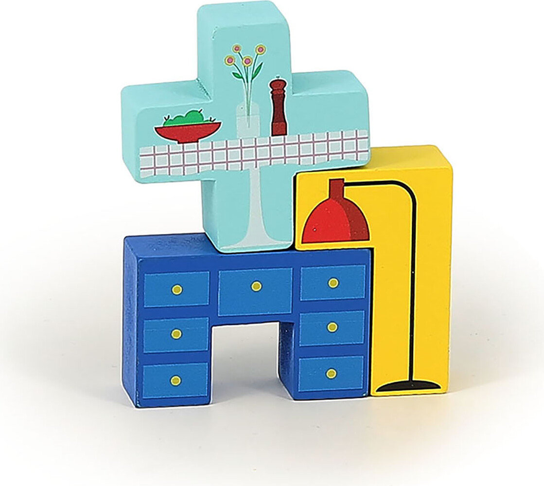 Vilac - Logik Spil Til Børn - Flyttevogn - 19 Brikker