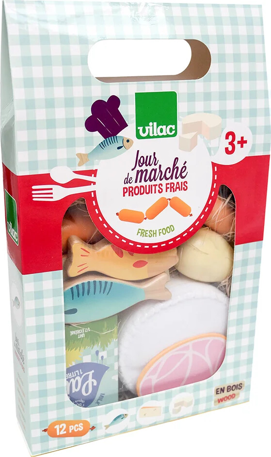 Vilac - Legemad - Fisk Skinke Og Ost - 11 Dele
