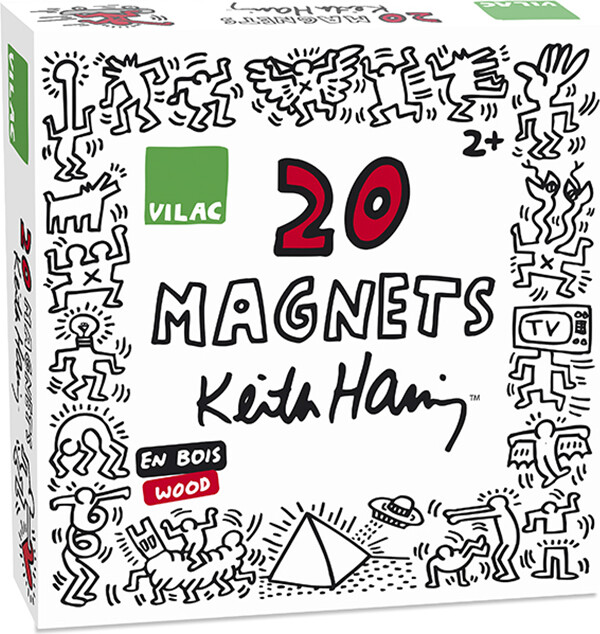 Vilac - Keith Haring Magneter I Træ - 20 Stk