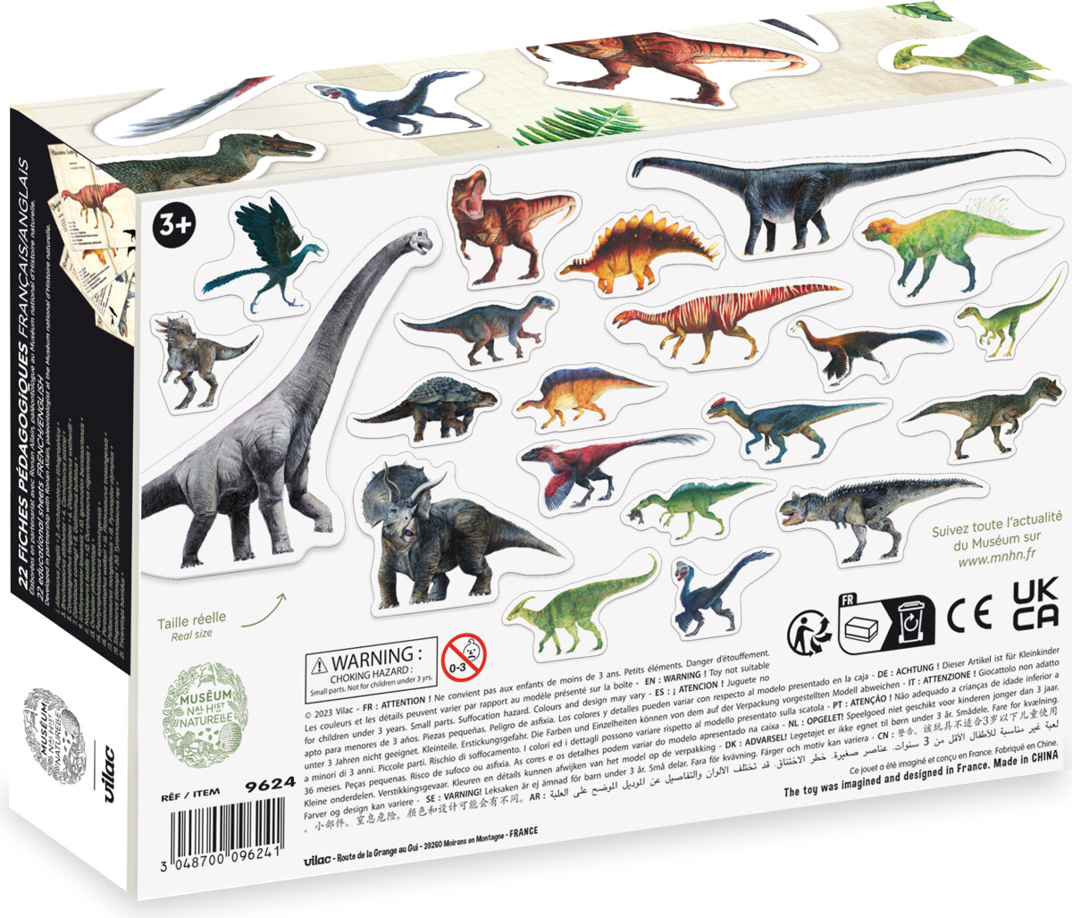 Vilac - Dinosaur Magneter - Naturhistorisk Museum - Træ - 21 Stk
