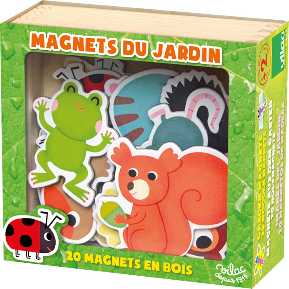 Vilac - Magneter Til Børn - Havens Dyr - 20 Stk