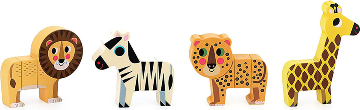 Vilac - Magnetiske Dyr - Savannedyr - 12 Dele