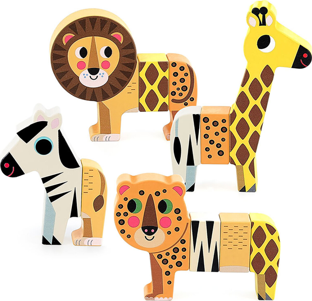 Vilac - Magnetiske Dyr - Savannedyr - 12 Dele