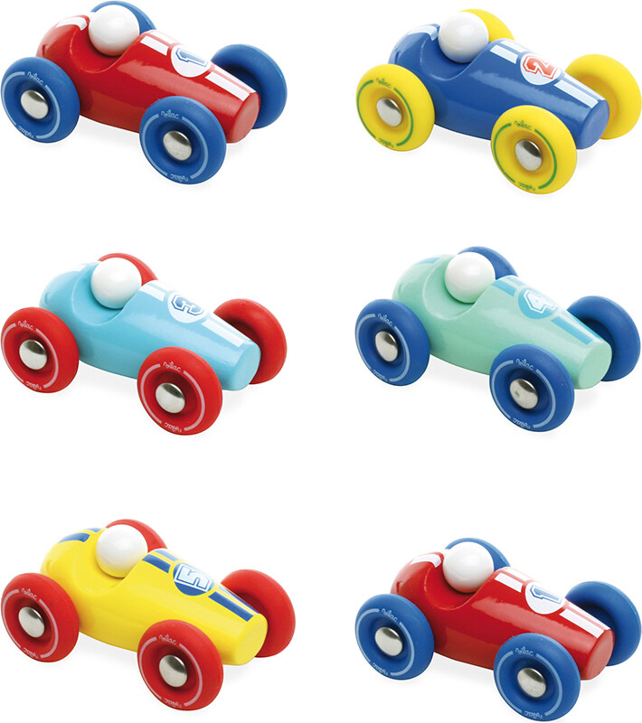 Vilac - Racerbil Legetøj I Træ - Assorteret
