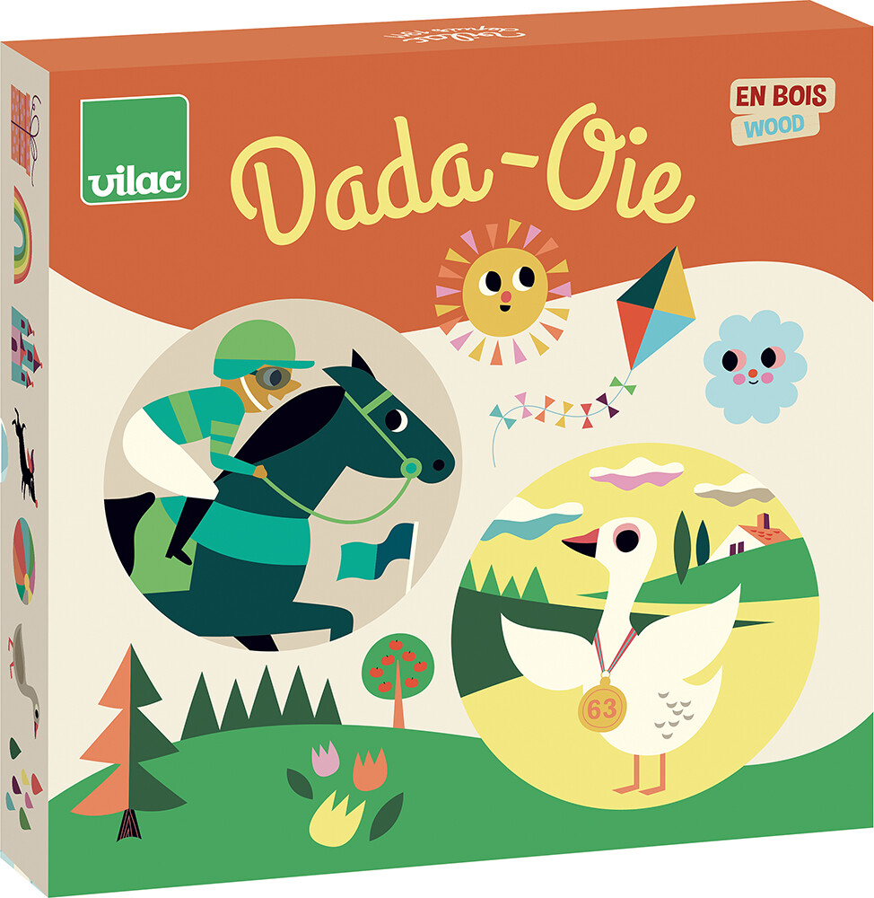 Vilac - Ludo Og Gåsespil Brætspil Til Børn - Vendbart