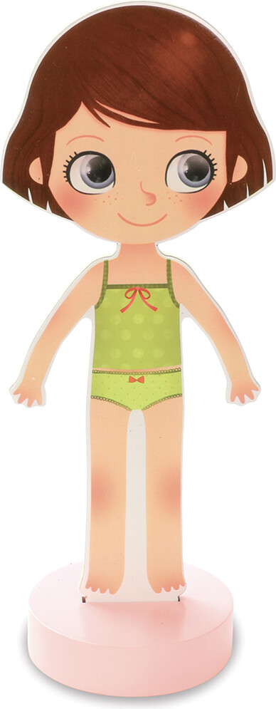 Vilac - Påklædningsdukke I Træ - Magnetisk - 42 Dele