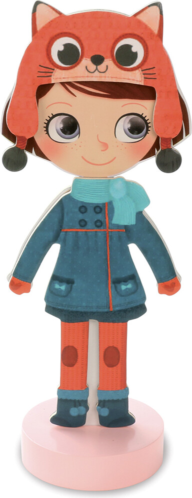 Vilac - Påklædningsdukke I Træ - Magnetisk - 42 Dele