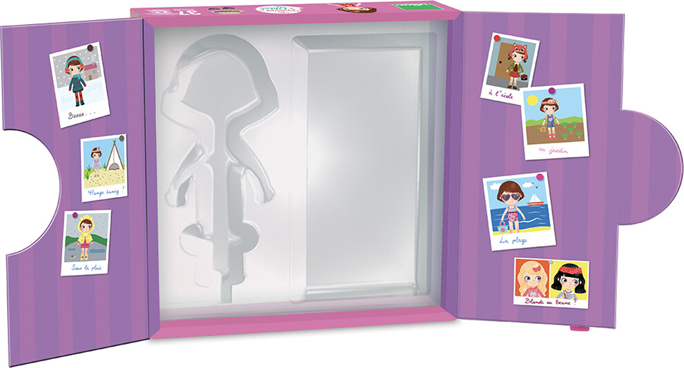 Vilac - Påklædningsdukke I Træ - Magnetisk - 42 Dele