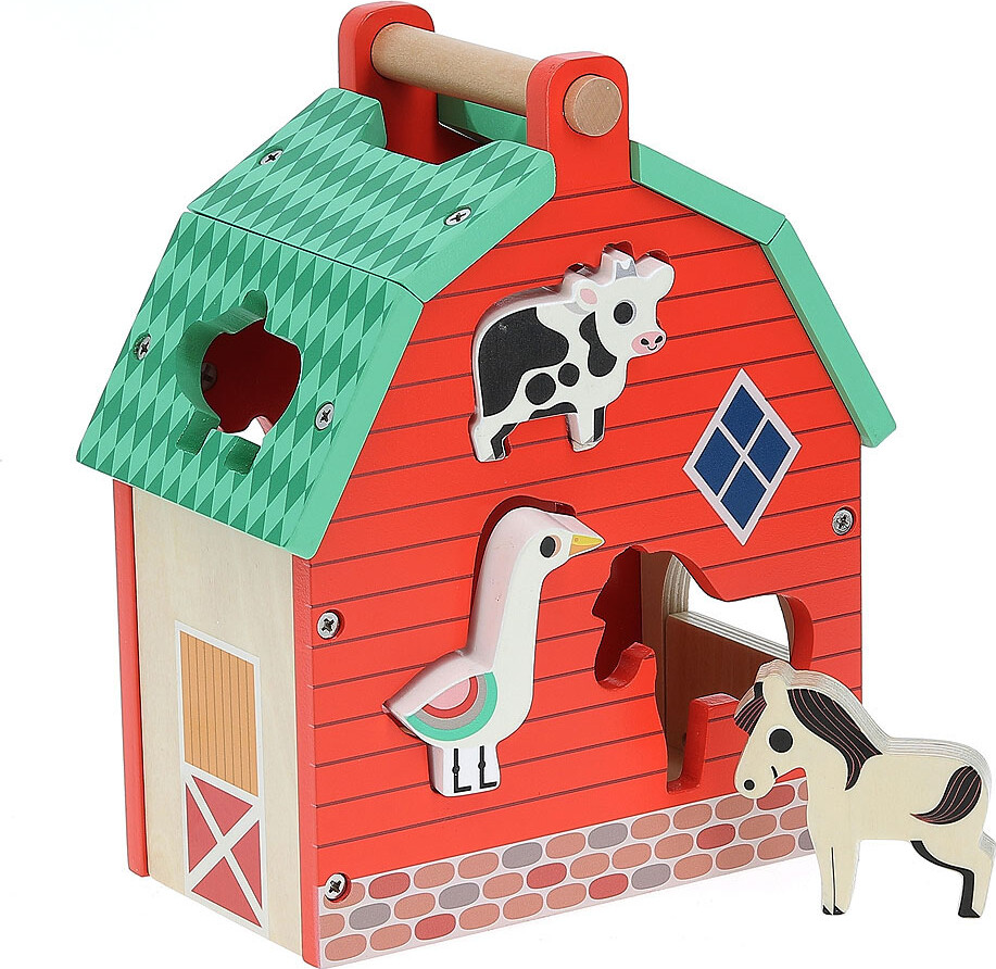 Vilac - Puttekasse I Træ - Bondegård