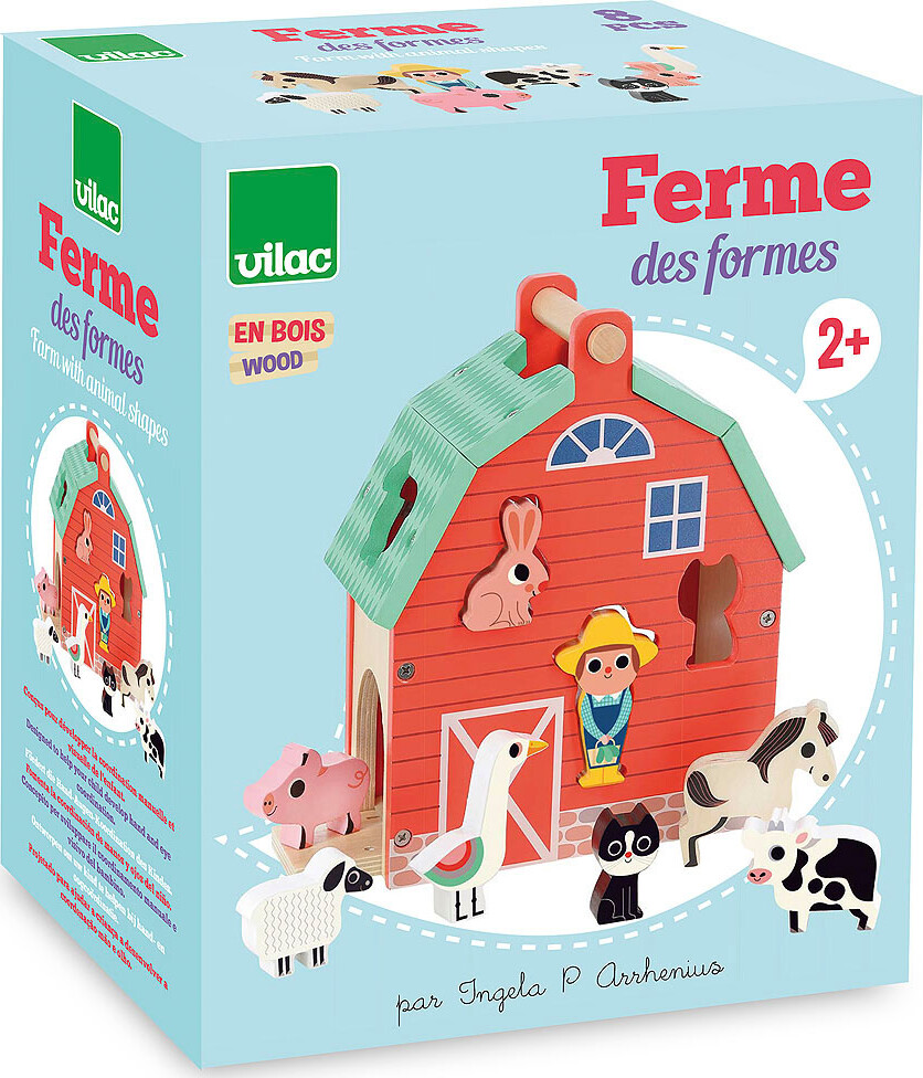 Vilac - Puttekasse I Træ - Bondegård