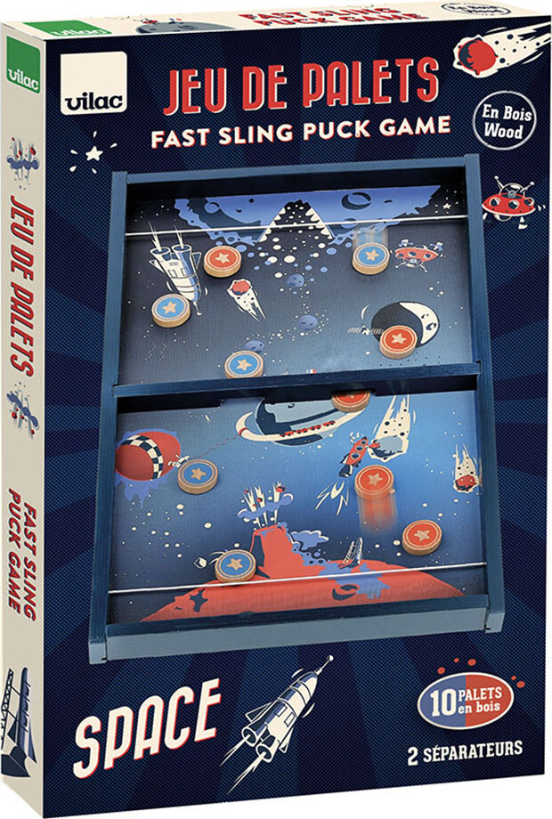 Vilac - Fast Sling Puck Spil - Træ