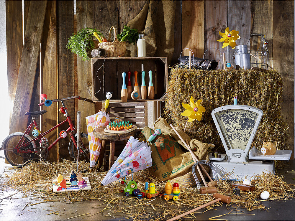 Vilac - Solitaire Spil I Træ - Gartnerens Grøntsager